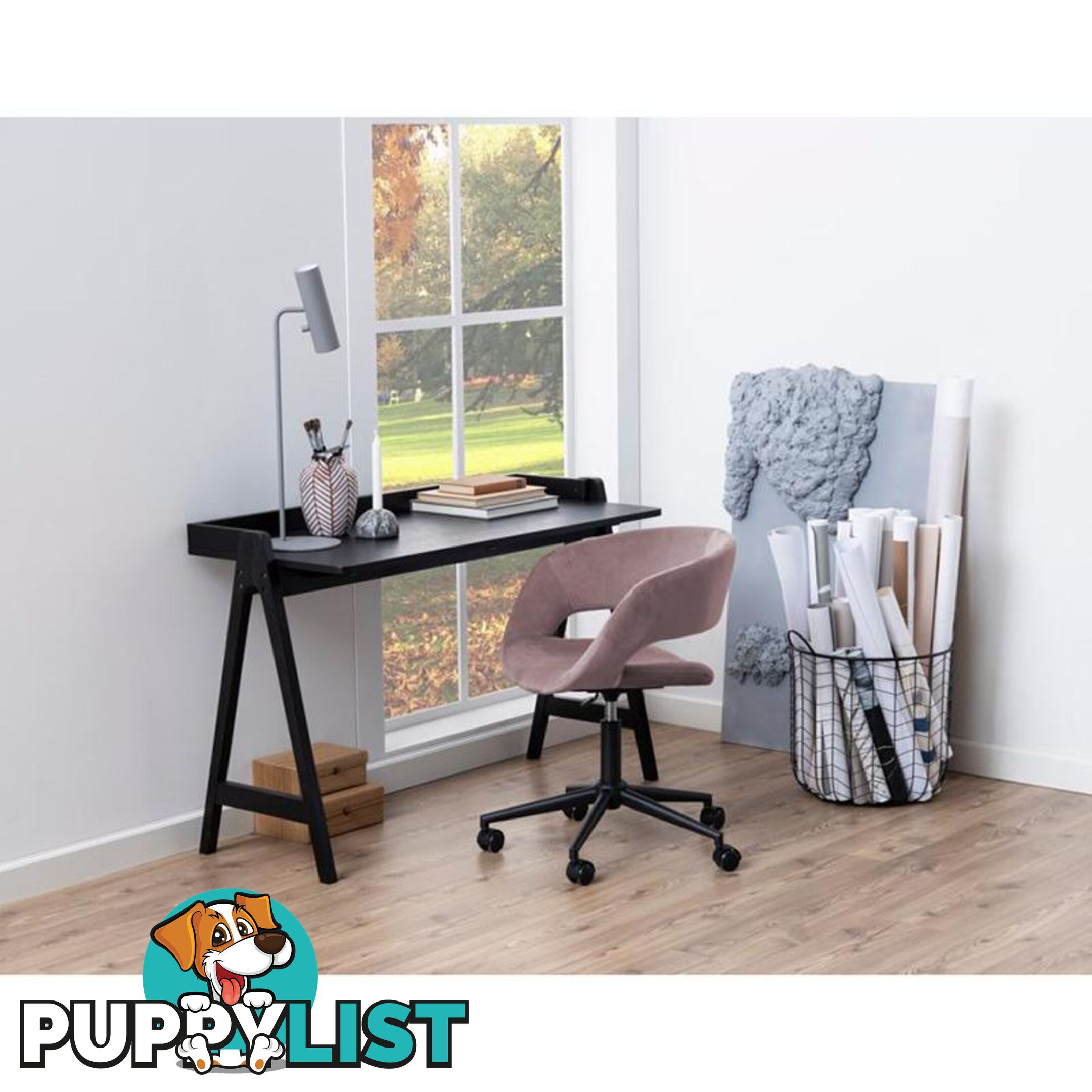 RISTO Study Desk/Console 126.5cm - Black - AC-0000085597 - 5713941106698