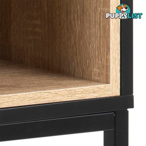 BATLEY Study Desk Console 91.5cm - Black & Natural - AC-0000083373 - 5713941083142