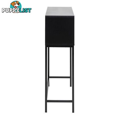 BATLEY Study Desk Console 91.5cm - Black & Natural - AC-0000083373 - 5713941083142