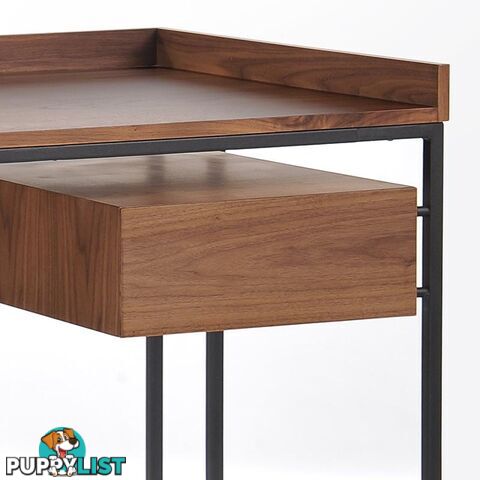 Leo Retro Desk  160cm - Walnut - BH180 - 9334719003214