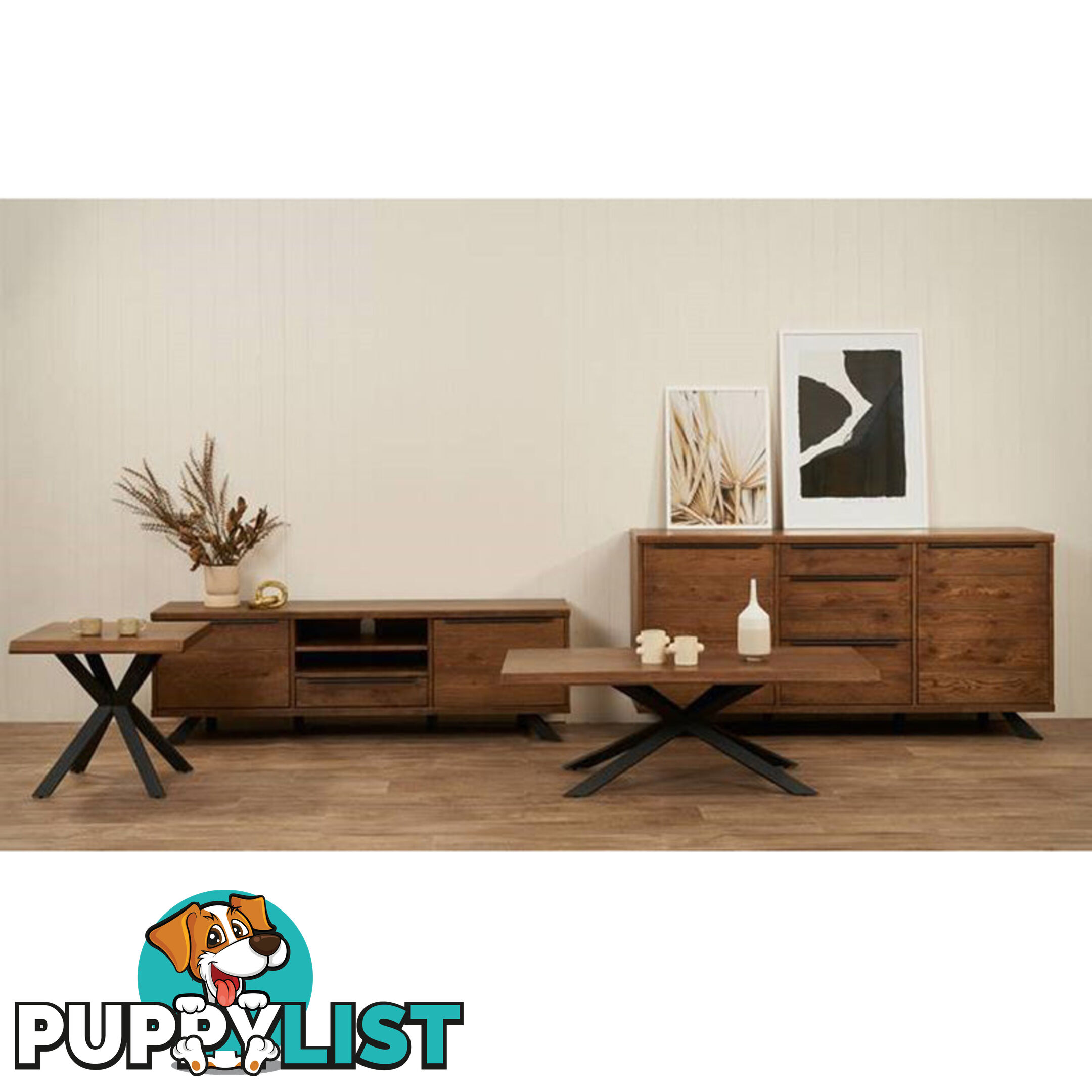 ARNO Entertainment TV Unit 170cm - Brown & Black - 39842930 - 5704745083834