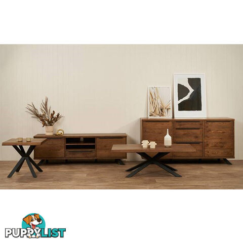 ARNO Entertainment TV Unit 170cm - Brown & Black - 39842930 - 5704745083834