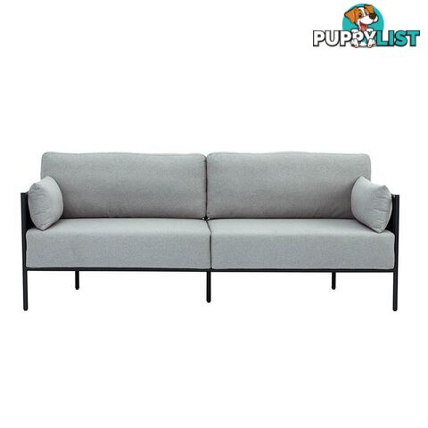 TREDIA 3 Seater Sofa - Silver & Midnight Blue - 233125 - 9334719006888