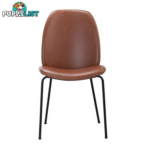 ADELIA Dining Chair - Tan & Black - 241220 - 5705994981704