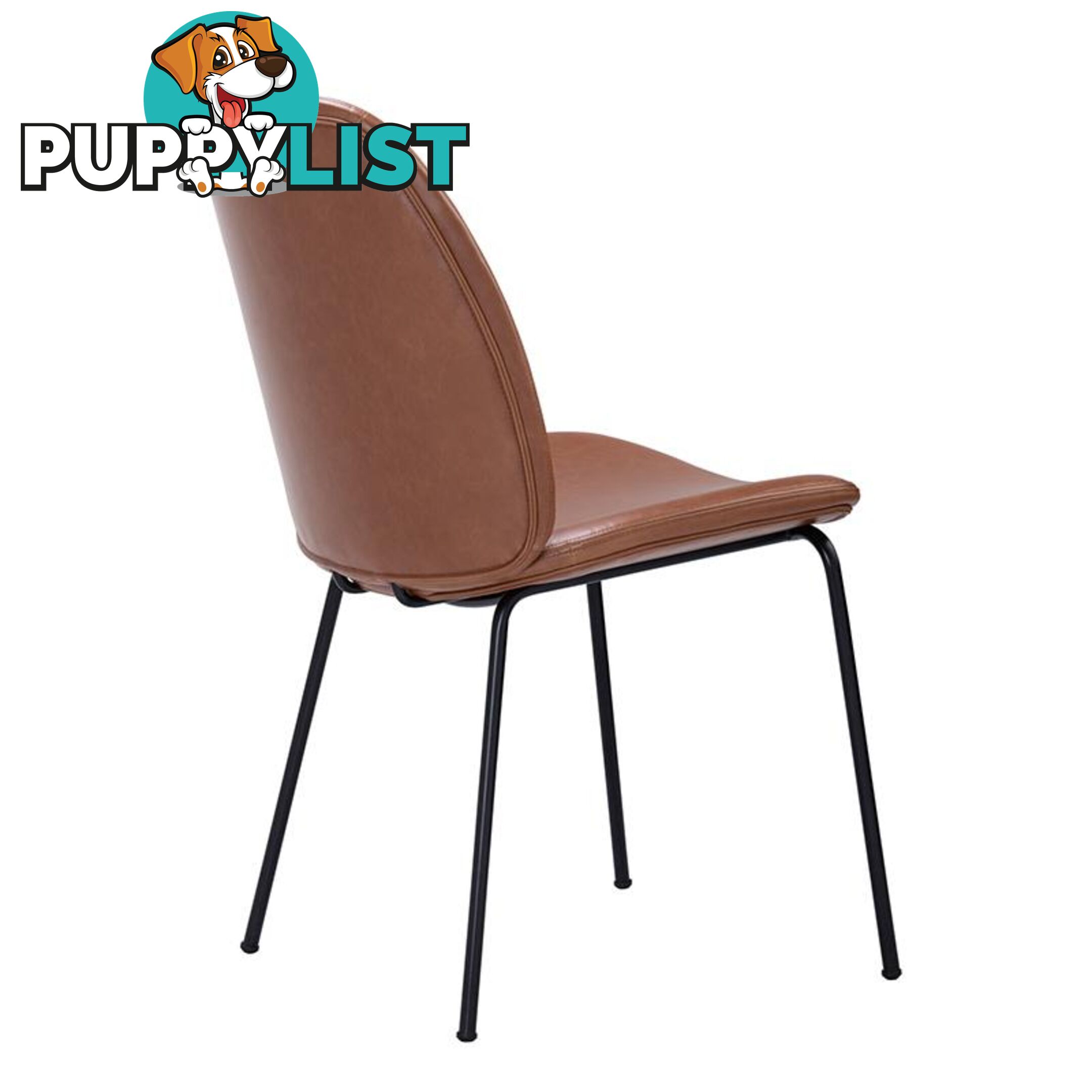 ADELIA Dining Chair - Tan & Black - 241220 - 5705994981704