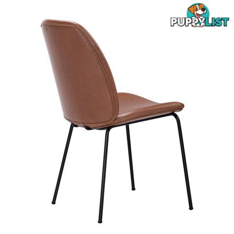 ADELIA Dining Chair - Tan & Black - 241220 - 5705994981704