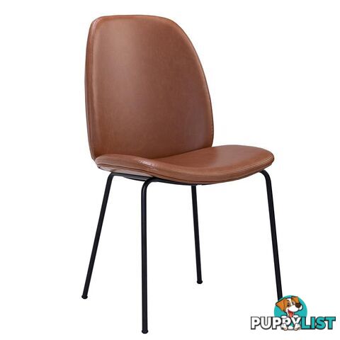 ADELIA Dining Chair - Tan & Black - 241220 - 5705994981704