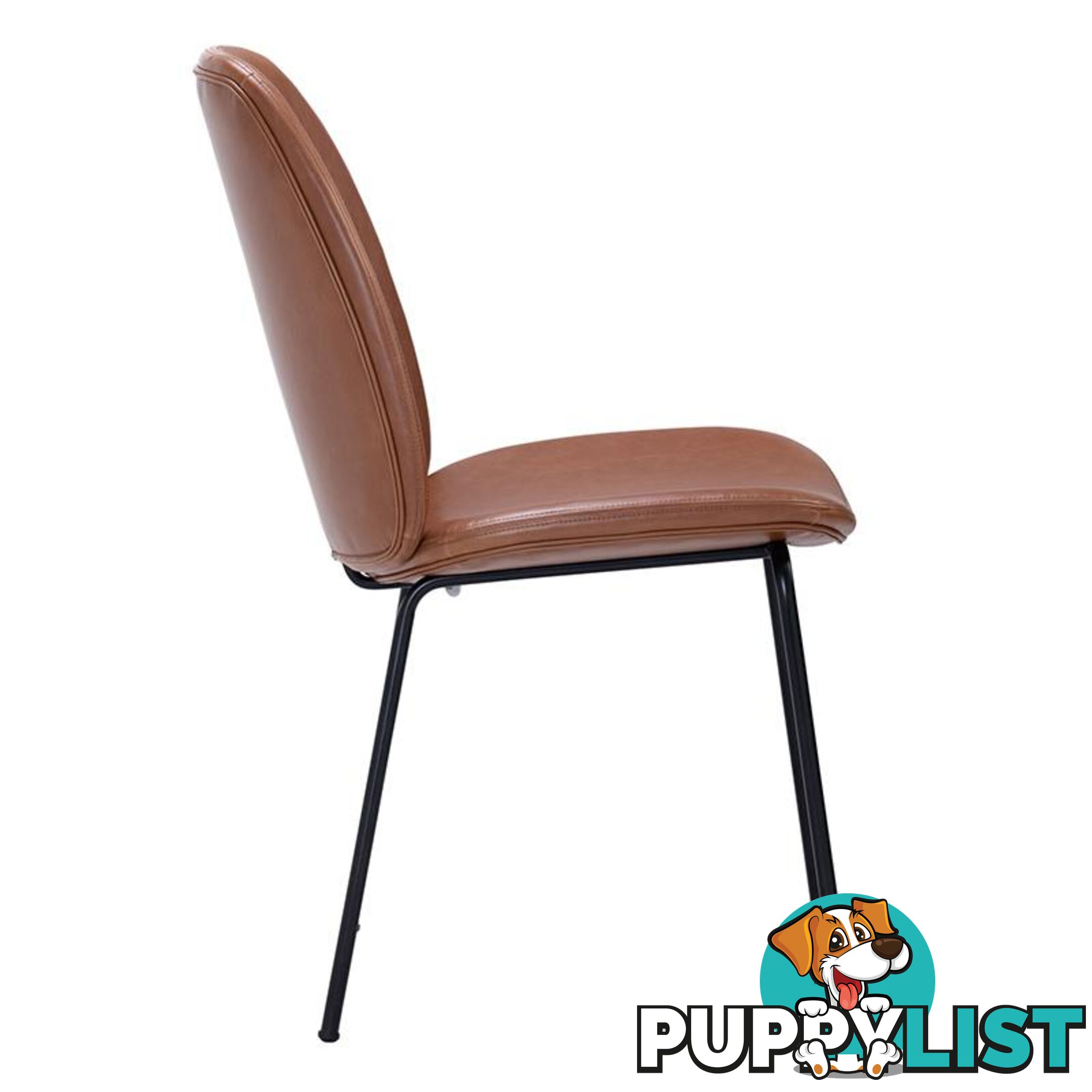 ADELIA Dining Chair - Tan & Black - 241220 - 5705994981704