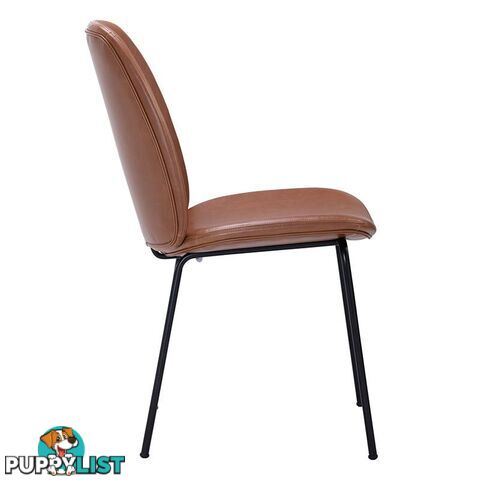 ADELIA Dining Chair - Tan & Black - 241220 - 5705994981704