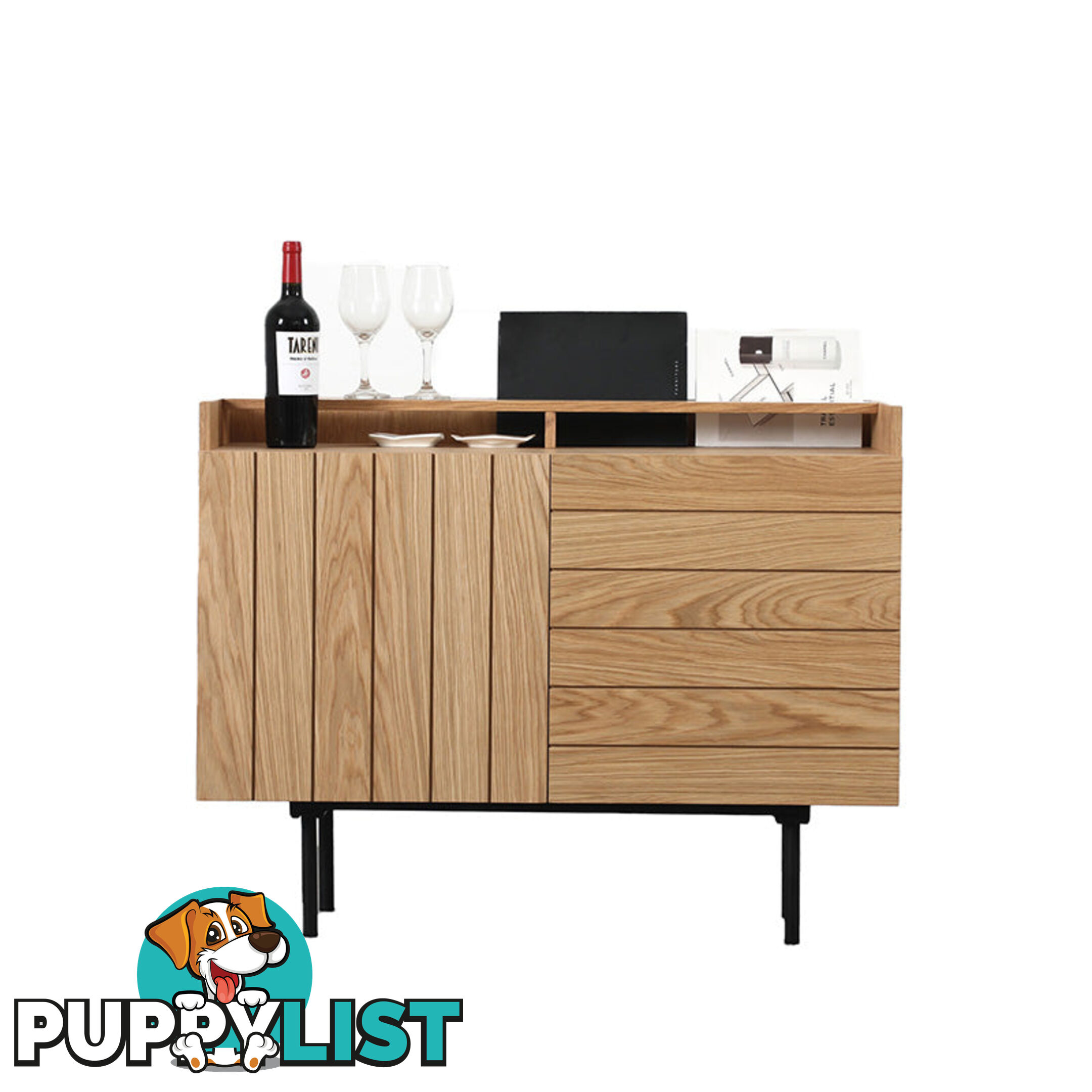 ZANE Sideboard 100cm - Natural Oak - BB-SB1007 - 9334719012117