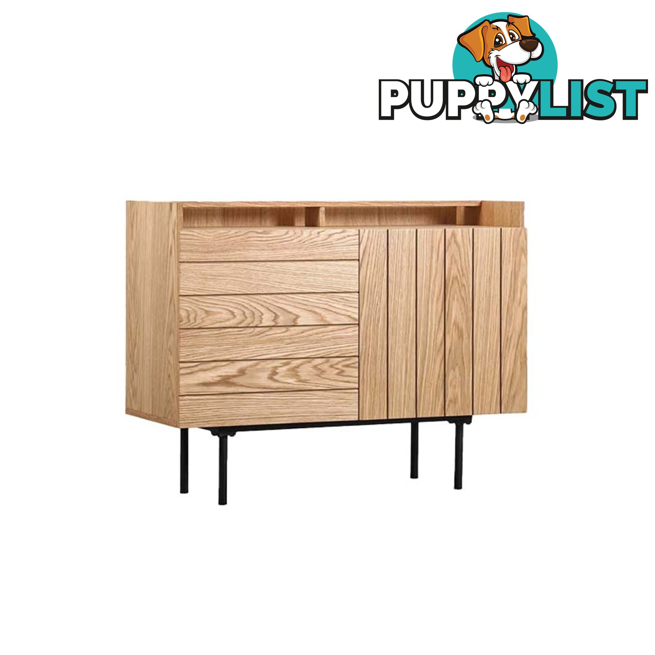 ZANE Sideboard 100cm - Natural Oak - BB-SB1007 - 9334719012117