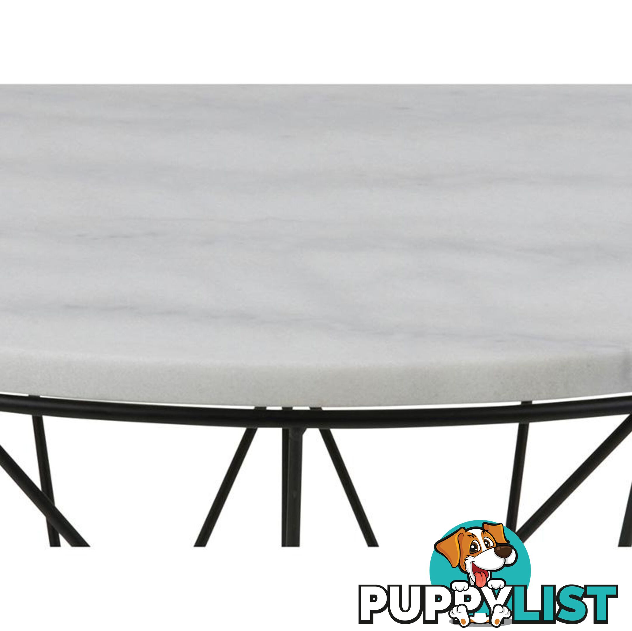 DARBY Coffee Table Marble 80cm - White - AC-H000018048 - 5705994994186