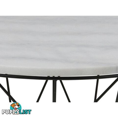 DARBY Coffee Table Marble 80cm - White - AC-H000018048 - 5705994994186