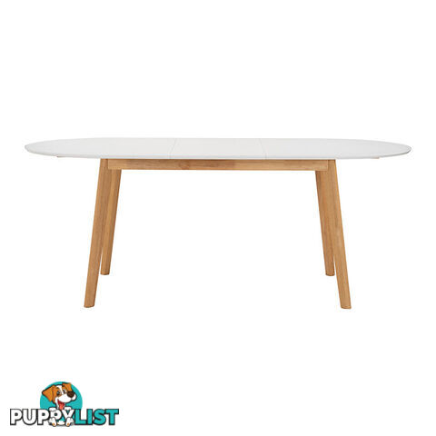 WERNER Extendable Dining Table 150cm - Natural & White - 146094 - 9334719012230