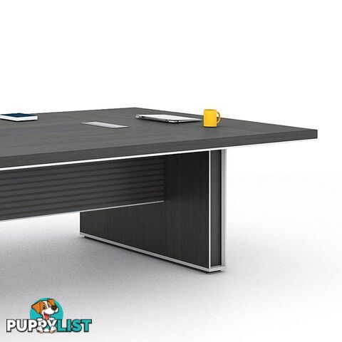 MATEES Boardroom Table 2.8M - Grey/ Brown - DF-BJSC1228 - 9334719010434