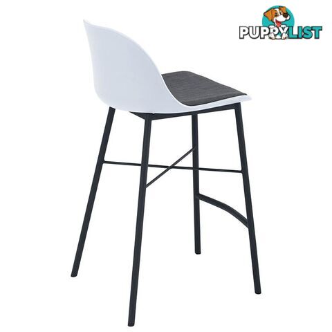 LAXMI Counter Stool - White & Black - 248005 - 9334719008523