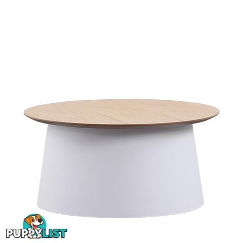 ZEEBA Coffee Table 69cm - White & natural - BB-299M-W - 9334719011011