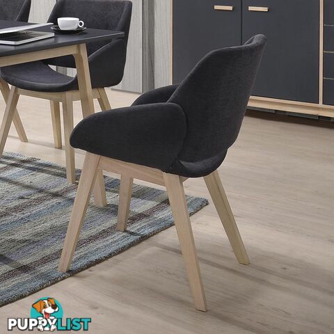 BELA Arm Chair - Charcoal - MI-C631 - 9334719006963