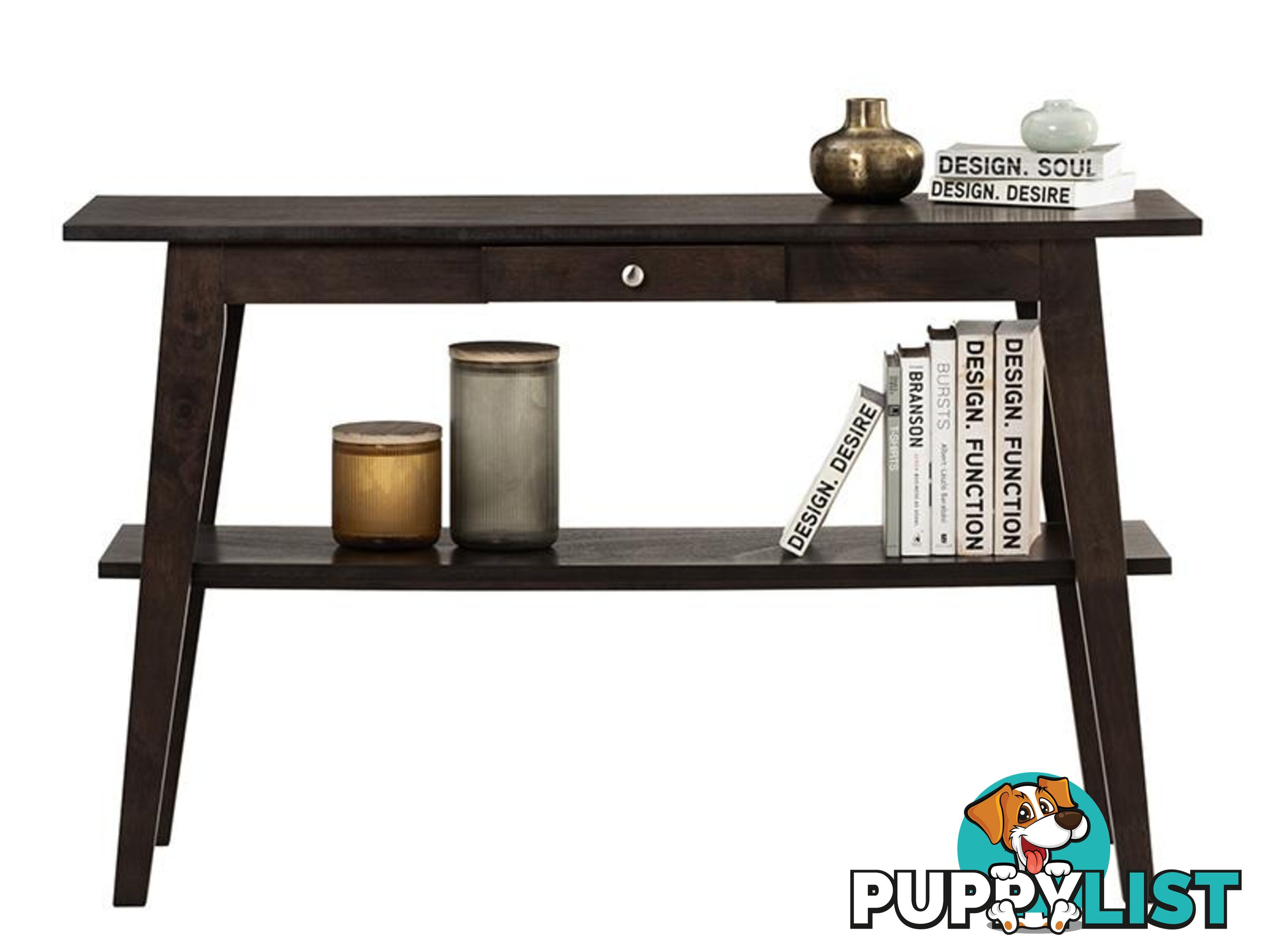 KAEL Console Table 117cm - Chestnut - 133052 - 9334719000558