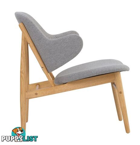 VERONIC Lounge Chair - Natural & Light Grey - 231246 - 9334719002194