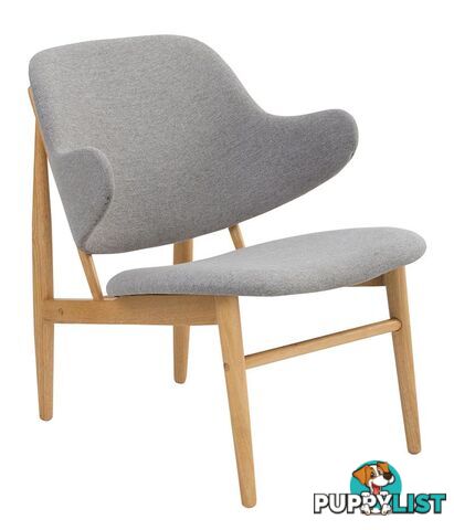 VERONIC Lounge Chair - Natural & Light Grey - 231246 - 9334719002194