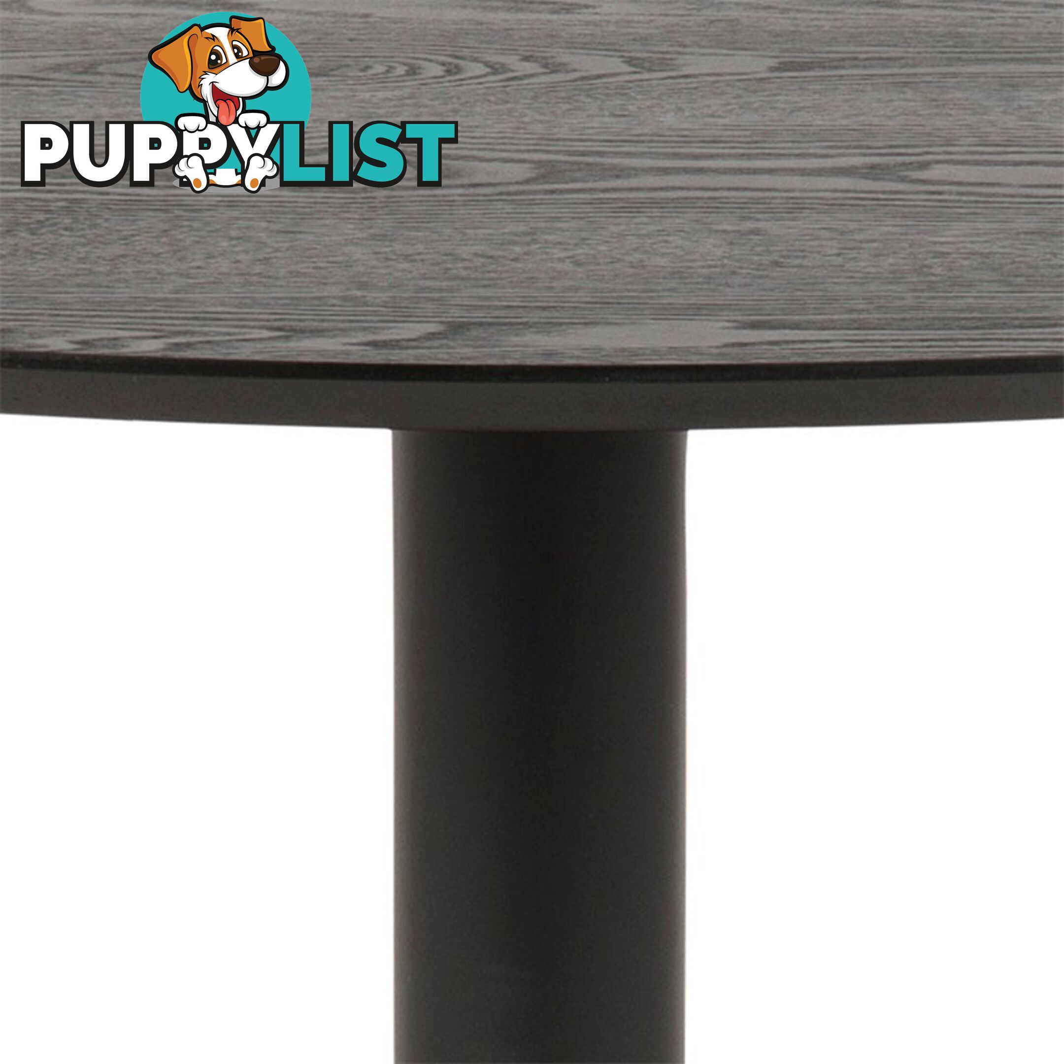 TITAN Round Dining Table 110cm - Black - AC-H000020291 - 5713941135223