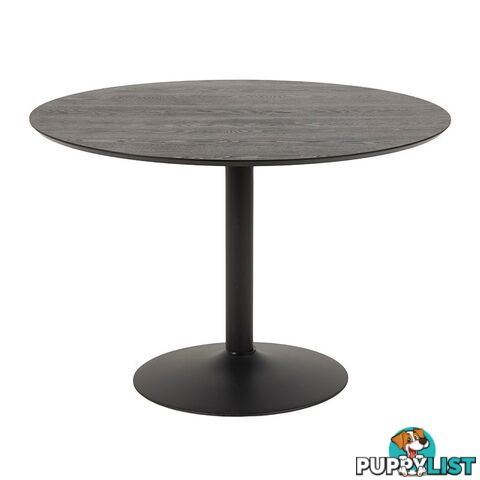 TITAN Round Dining Table 110cm - Black - AC-H000020291 - 5713941135223