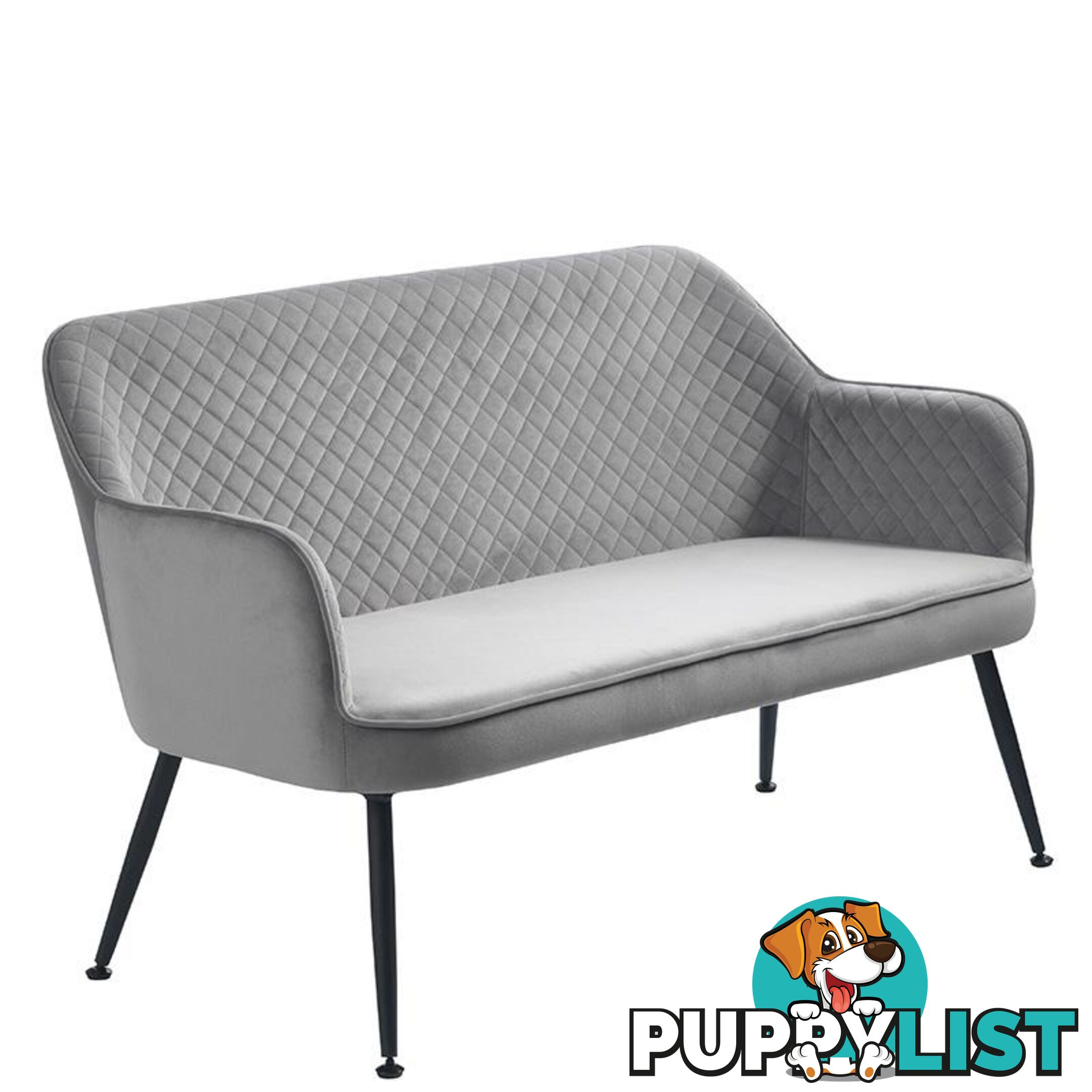 BERRIE 2 Seater Sofa - Grey - 34020003 - 5704745104126