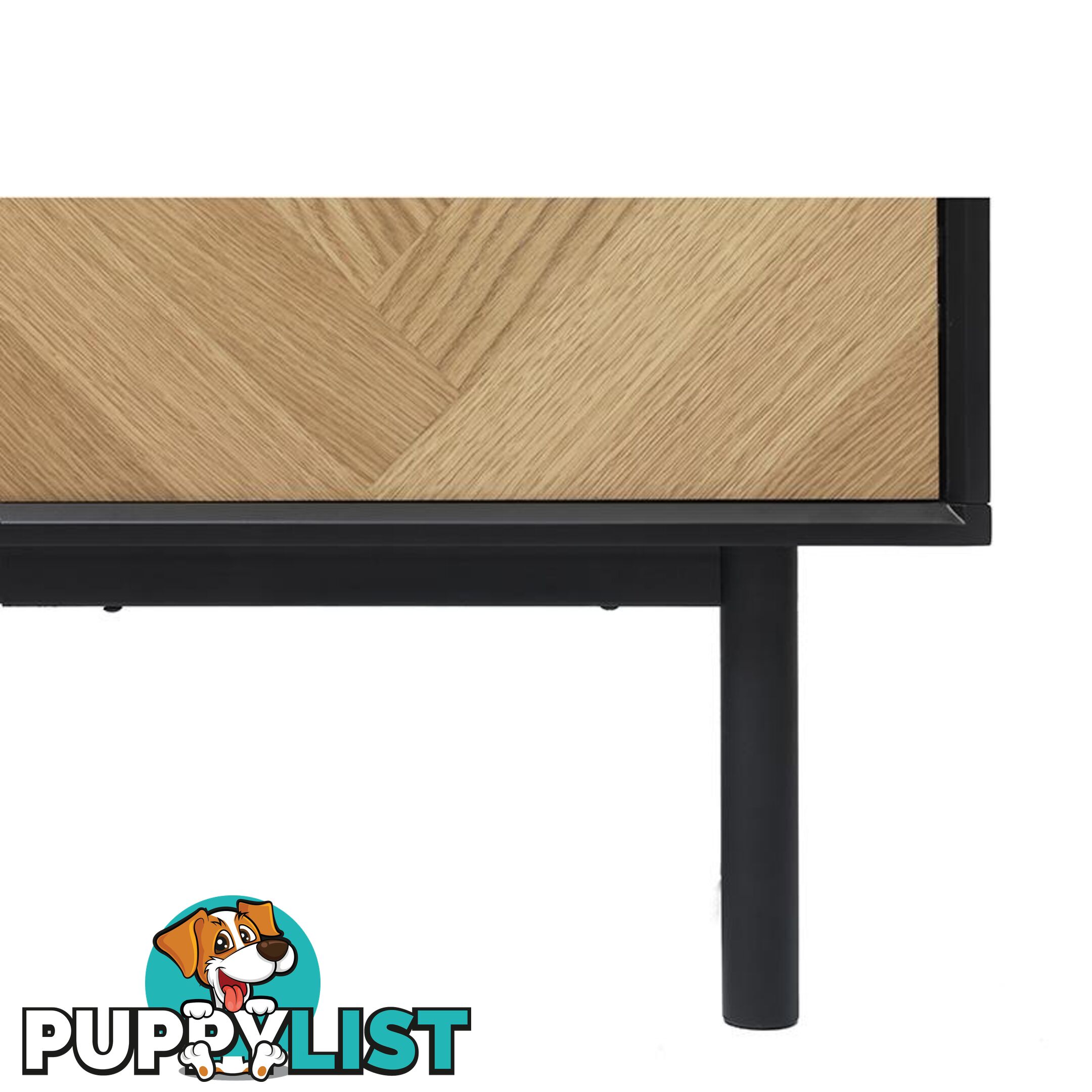 CALVI TV Entertainment Unit 1.6M - Natural & Black - 42153160 - 5704745089690