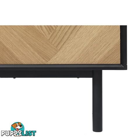 CALVI TV Entertainment Unit 1.6M - Natural & Black - 42153160 - 5704745089690