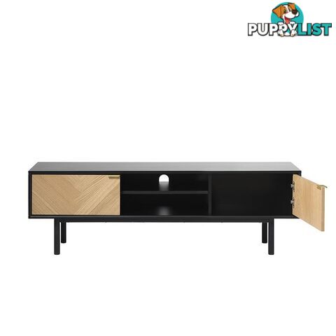 CALVI TV Entertainment Unit 1.6M - Natural & Black - 42153160 - 5704745089690