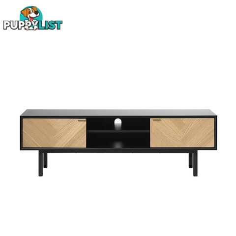 CALVI TV Entertainment Unit 1.6M - Natural & Black - 42153160 - 5704745089690