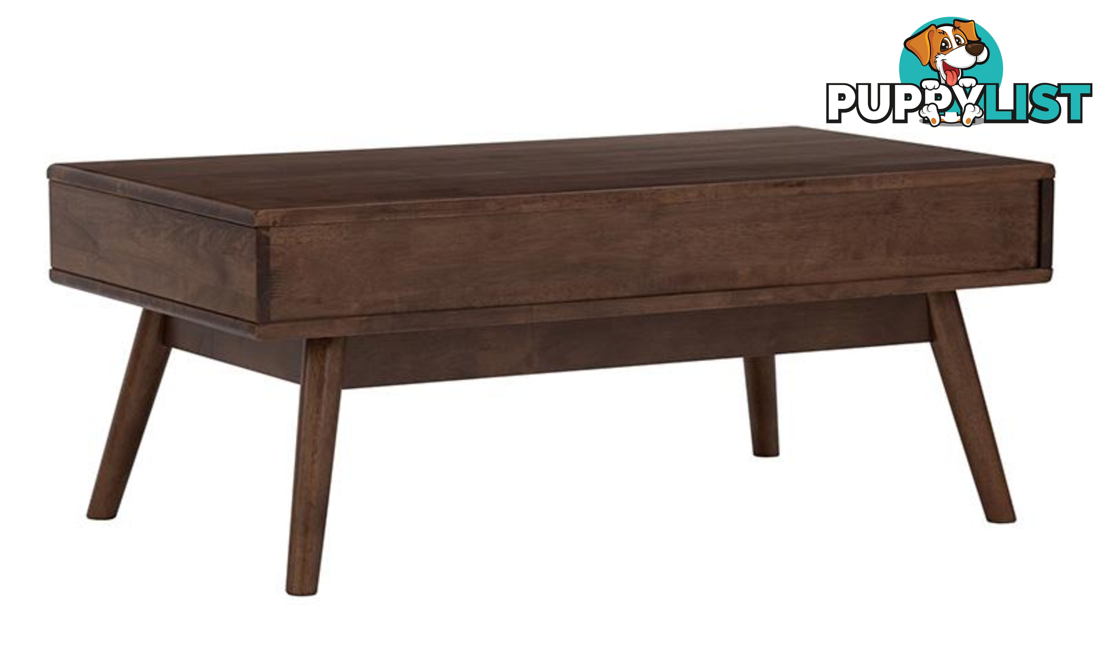 LAMAR Coffee Table with 2 Drawers 106cm - Walnut - 133053 - 9334719000565