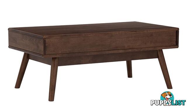 LAMAR Coffee Table with 2 Drawers 106cm - Walnut - 133053 - 9334719000565