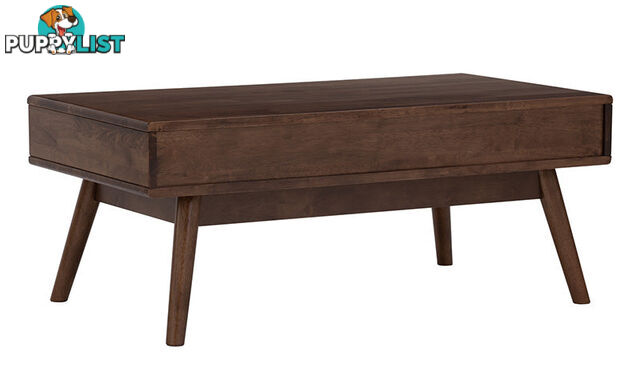 LAMAR Coffee Table with 2 Drawers 106cm - Walnut - 133053 - 9334719000565