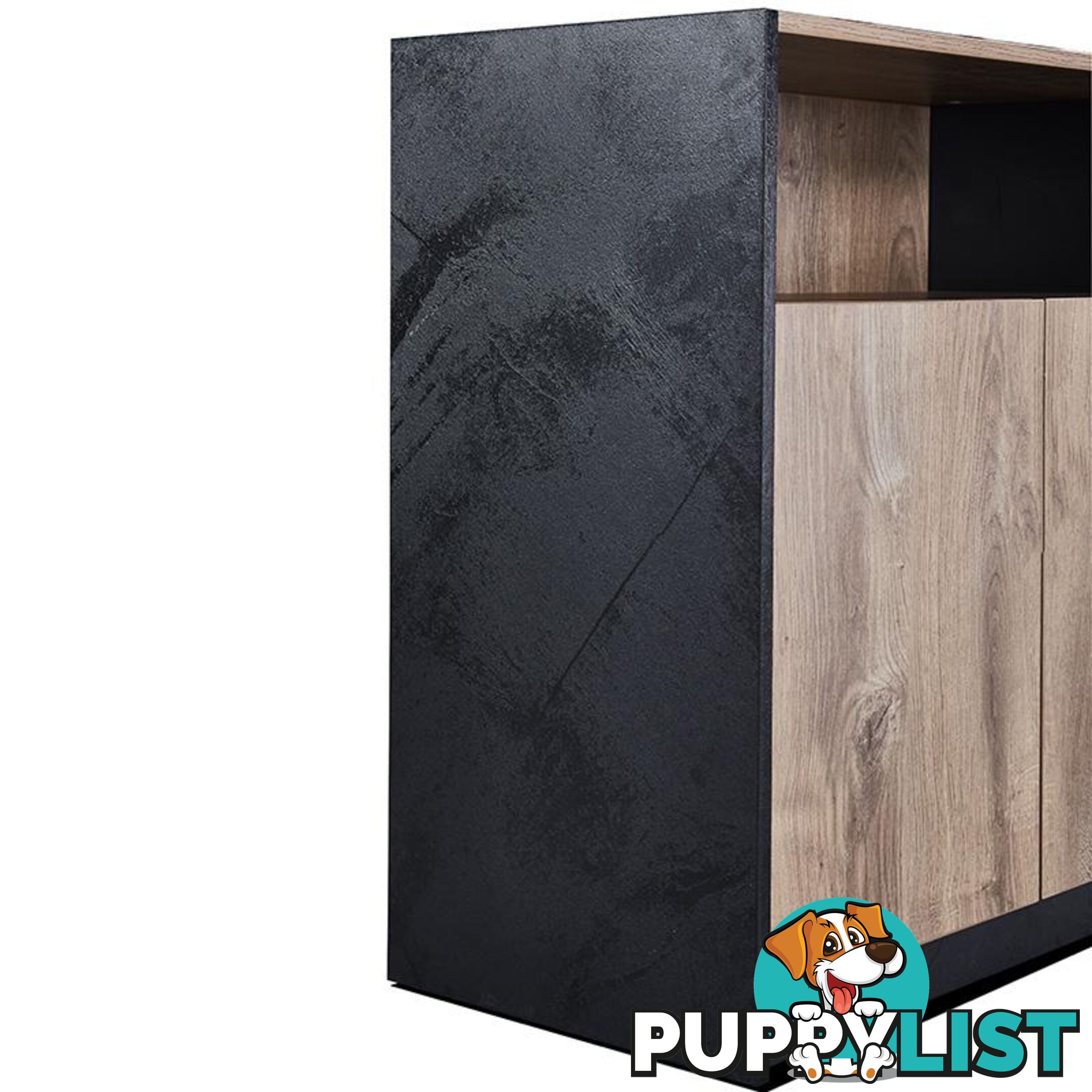 ARTO Credenza Cabinet Small 80cm - Warm Oak & Black - WF-NWS005 - 9334719004327