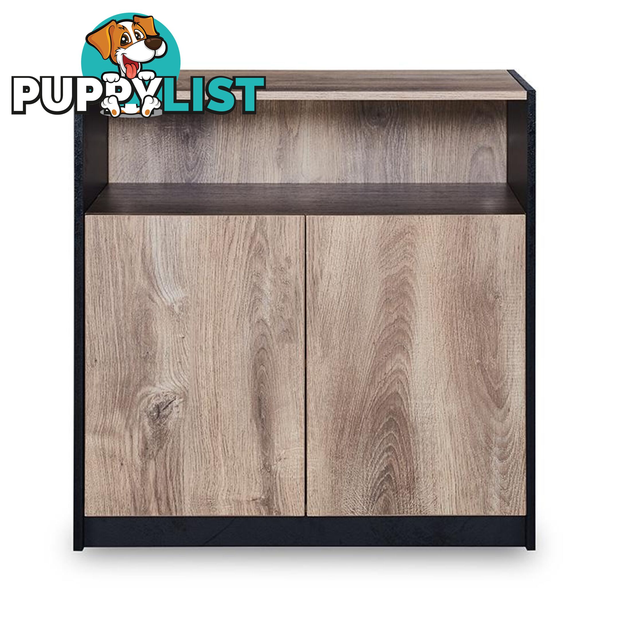 ARTO Credenza Cabinet Small 80cm - Warm Oak & Black - WF-NWS005 - 9334719004327