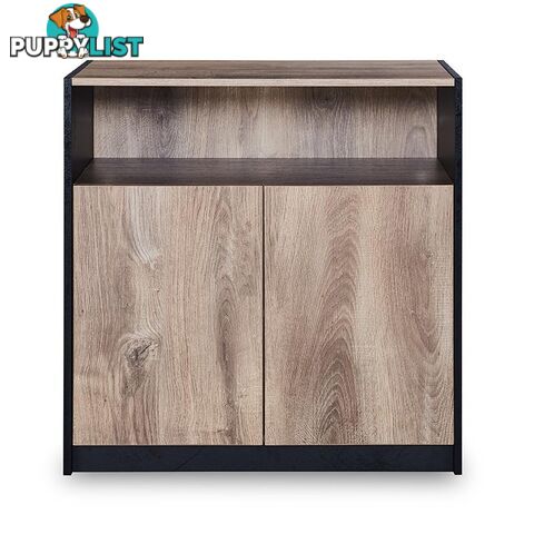 ARTO Credenza Cabinet Small 80cm - Warm Oak & Black - WF-NWS005 - 9334719004327