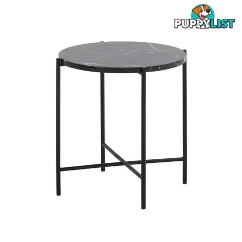 JADEN Side Table Small 45cm - Black & White - DI-J5776 - 9334719001845