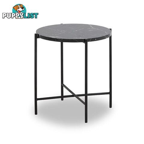 JADEN Side Table Small 45cm - Black & White - DI-J5776 - 9334719001845