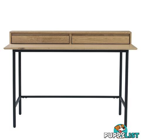 DOVER Study Desk 120cm - Natural & Black - 124018 - 9334719002781