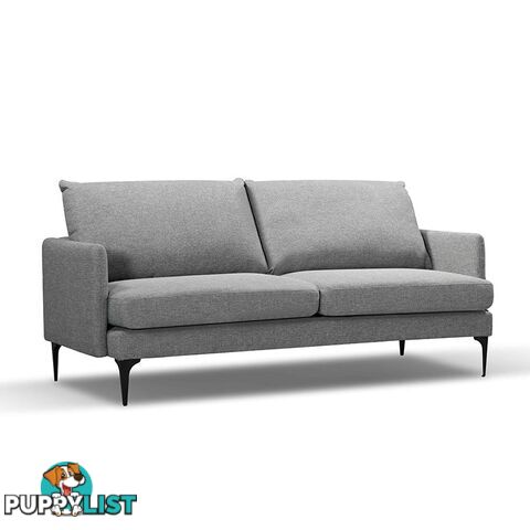 HARLOW 3 Seater Sofa - Grey - HD-2120-26 - 9334719011233