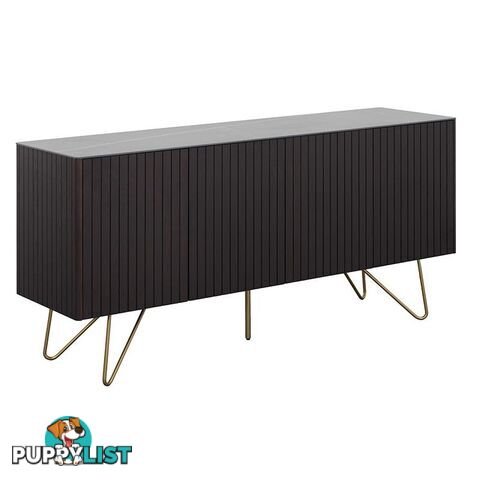 ELORA Sideboard 160cm Ceramic - Smoke Brown Ash - DI-J9698 - 9334719002033