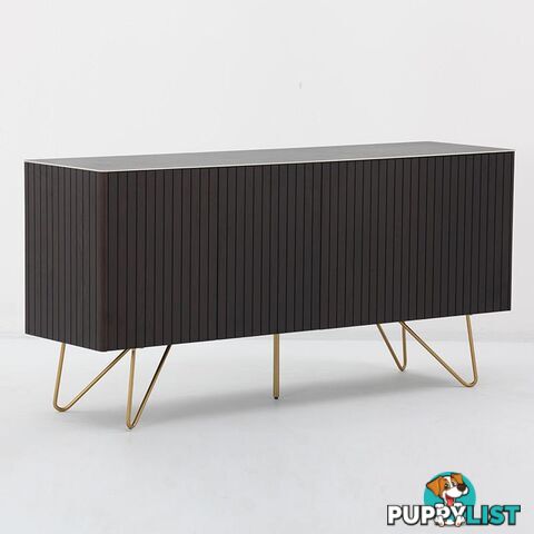 ELORA Sideboard 160cm Ceramic - Smoke Brown Ash - DI-J9698 - 9334719002033