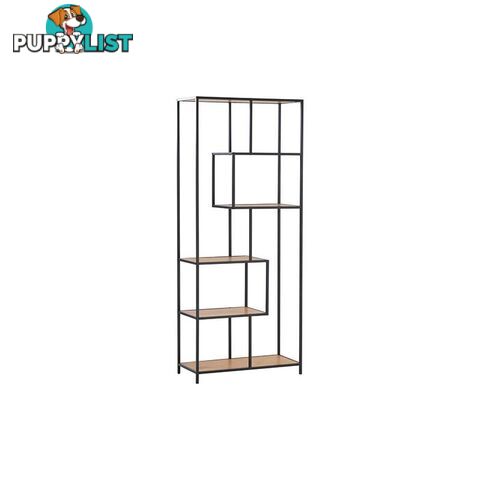 RUTHIN Bookcase - Black & Natural - 522007 - 9334719007410