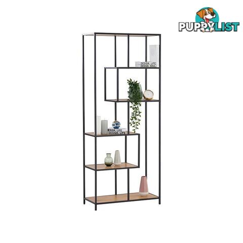 RUTHIN Bookcase - Black & Natural - 522007 - 9334719007410