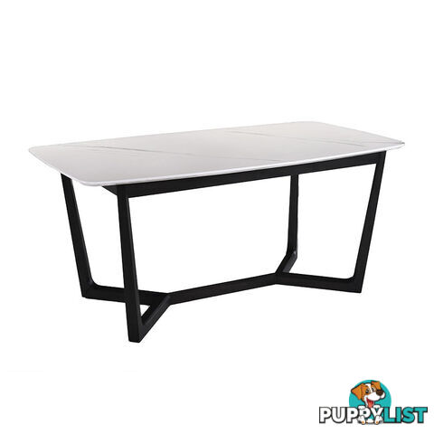 CARLIN Dining Table 1.8M - White & Black - MI-T5182 - 9334719007595