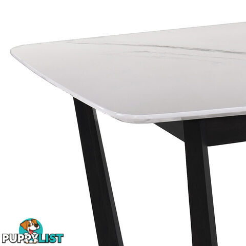 CARLIN Dining Table 1.8M - White & Black - MI-T5182 - 9334719007595