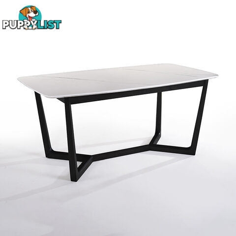 CARLIN Dining Table 1.8M - White & Black - MI-T5182 - 9334719007595