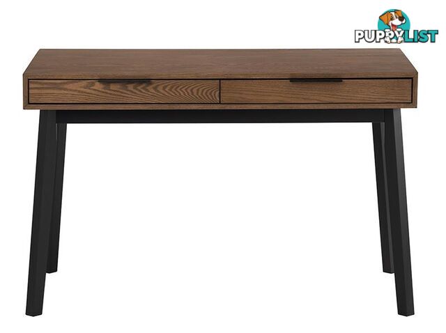 MALTON Study Desk 120cm - Black & Walnut - 124024 - 9334719000442